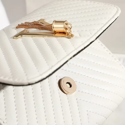 Liora Clutch – Elegant Handbag with Gold Accents
