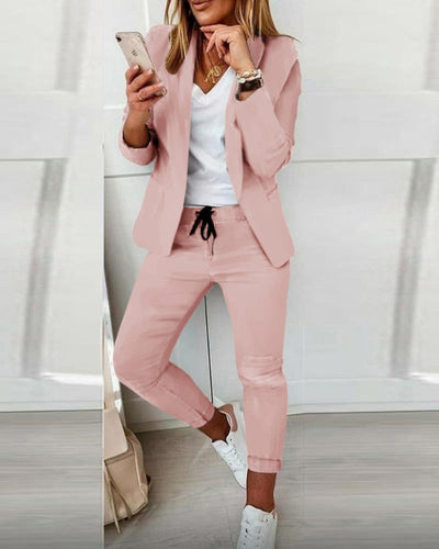Elara | Dames Blazer & Broek Set – Chic, Tijdloos & Veelzijdig