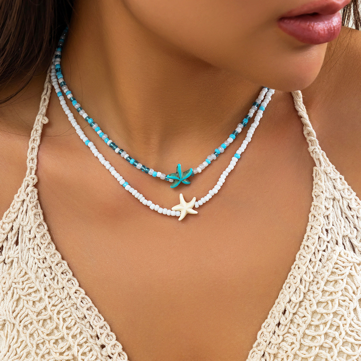 Trendy Starfish Shell Necklace for Women – Style and Elegance