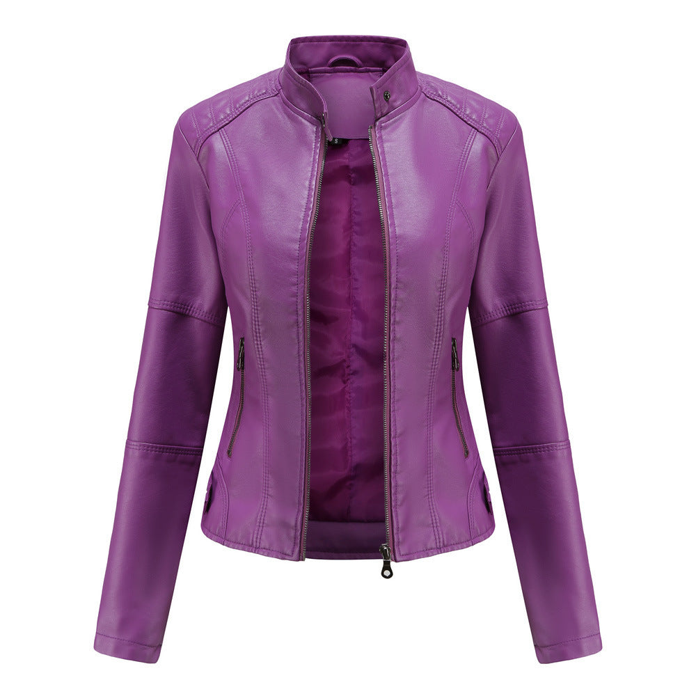 Sloan | Leren Dames Bikerjack – Tijdloze Cool Met Een Vrouwelijke Edge
