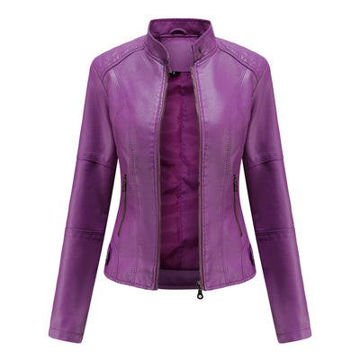 Sloan | Leren Dames Bikerjack – Tijdloze Cool Met Een Vrouwelijke Edge