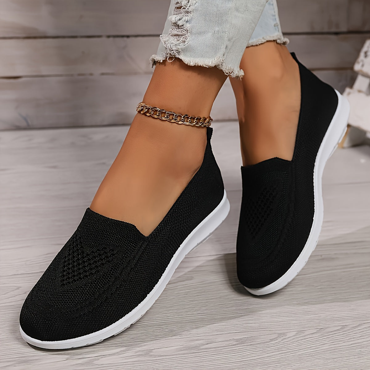 Iva Dames Instappers – Comfortabele Ademende Slip-On Zomerschoenen