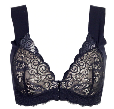 Soutien-gorge push-up pour femme - Détails en dentelle - Coupe confortable avec boucle invisible