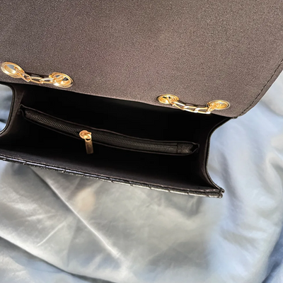 Liora Clutch – Elegant Handbag with Gold Accents