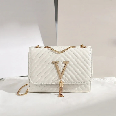 Liora Clutch – Elegant Handbag with Gold Accents