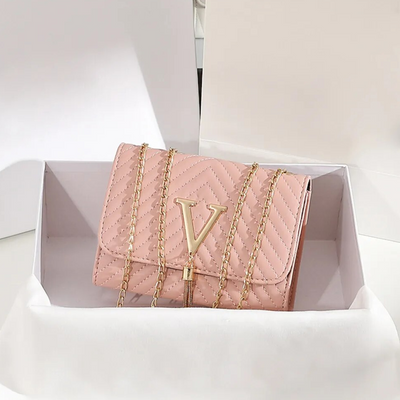 Liora Clutch – Elegant Handbag with Gold Accents
