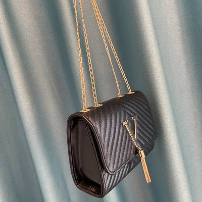 Liora Clutch – Elegant Handbag with Gold Accents