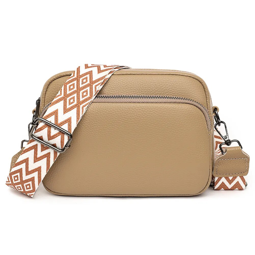 Nova Messenger Tas – Compact en Stijlvolle Leren Schoudertas Voor Dames