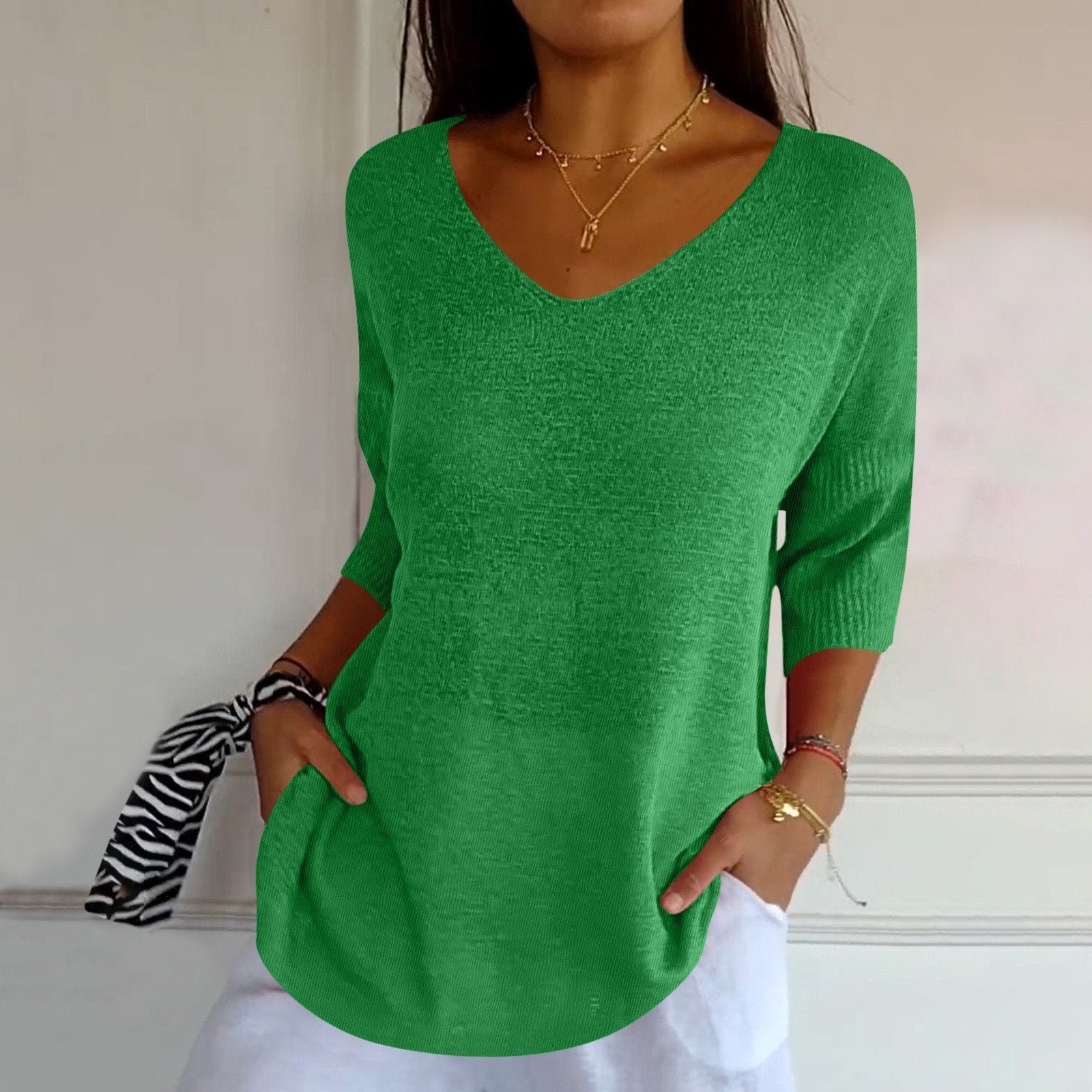 Julia – Comfortabele en Stijlvolle Relaxte Top voor Dames