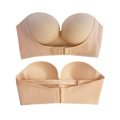 Strapless Push-Up BH voor Dames – Onzichtbare Ondersteuning en Perfecte Lift