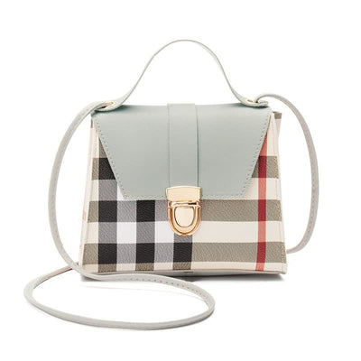 Checked Leather Handbag for Women | Large Crossbody Bag from the Essential Collection