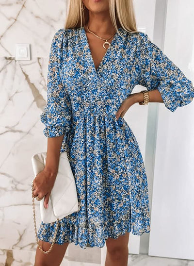 Elegant Floral Mini Dress – Light and Stylish