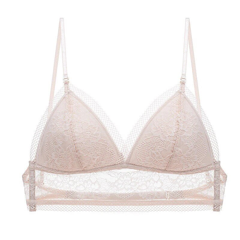 Mesh Kanten BH – Elegante Beha met Lage Rug en Transparante Details